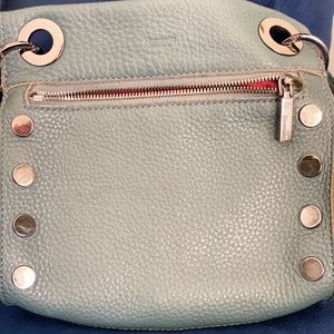 Hammitt Leather Crossbody Gunmetal/Gray Blueish